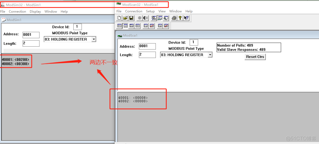 Modsim32与Modscan32 仿真测试ModbusTCP_ modbustcp