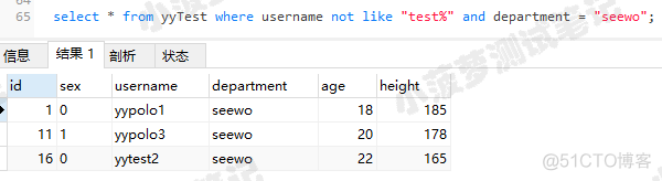 Mysql常用sql语句（9）- like 模糊查询_sql语句_03