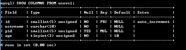 MYSQL中约束及修改数据表_数据库_16