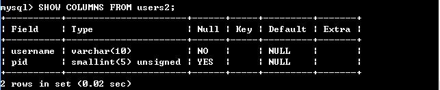 MYSQL中约束及修改数据表_数据库_25