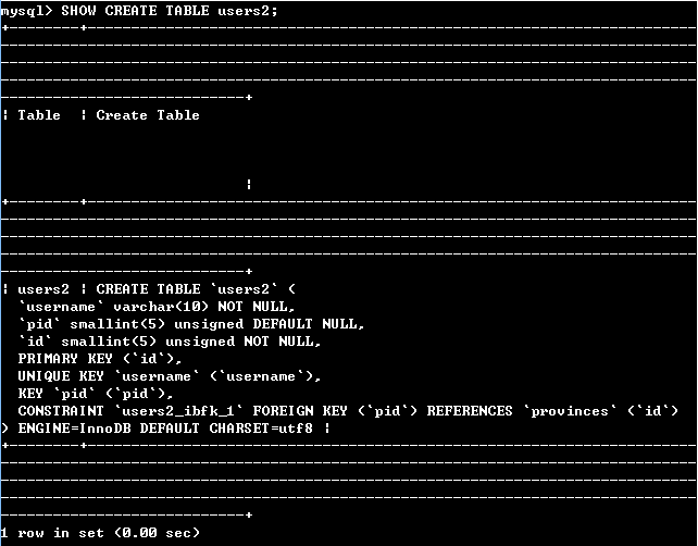 MYSQL中约束及修改数据表_数据库_36