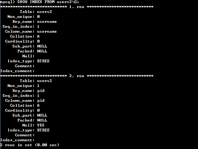 MYSQL中约束及修改数据表_数据库_46