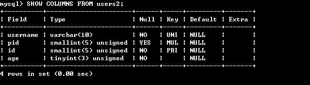 MYSQL中约束及修改数据表_Mysql_38