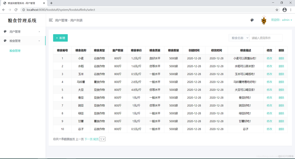 基于jsp+servlet的粮食管理系统。_JSP开发_05