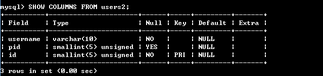 MYSQL中约束及修改数据表_数据库_29