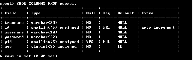 MYSQL中约束及修改数据表_Mysql_20