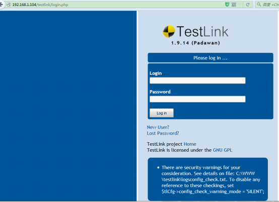 Testlink Testlink在Windows下的安装_Windows_15