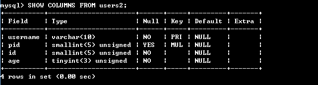 MYSQL中约束及修改数据表_数据库_44