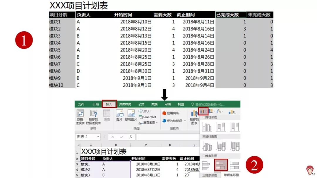 如何使用Excel管理项目？_表格数据分析_05