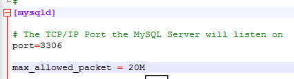 com.mysql.jdbc.PacketTooBigException: Packet for query is too large (1169 > 1024)_数据库_02