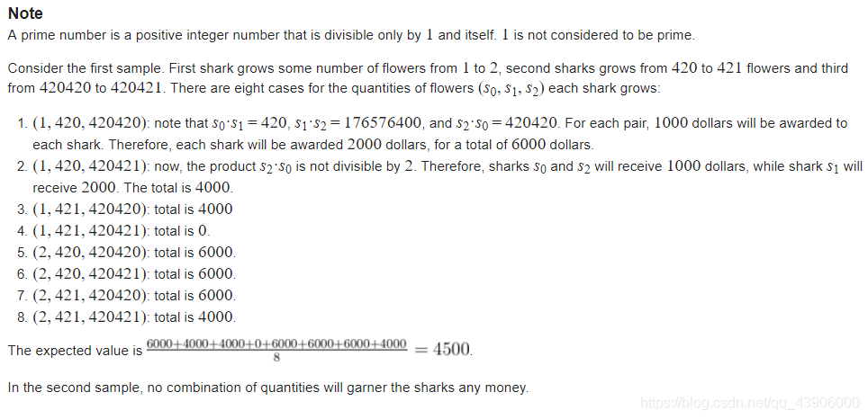 C. Wet Shark and Flowers---（逆向思维+转换概率）Codeforces Round #341 (Div. 2)_Codeforces_03