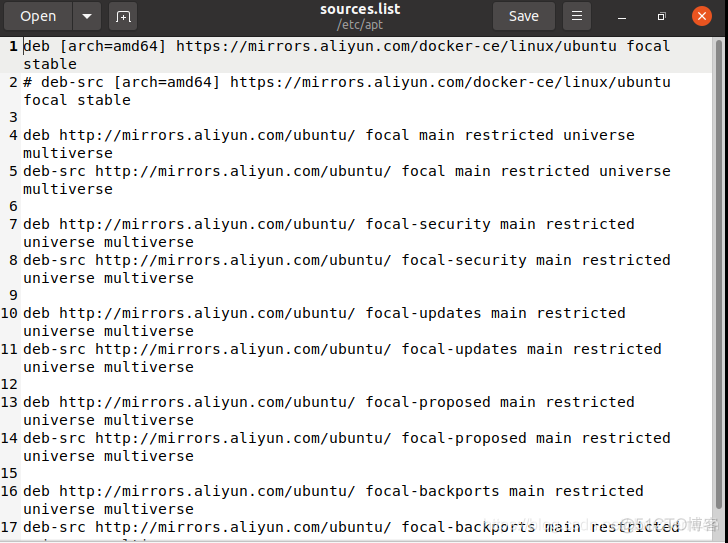 ubuntu添加阿里云软件源_Ubuntu_02