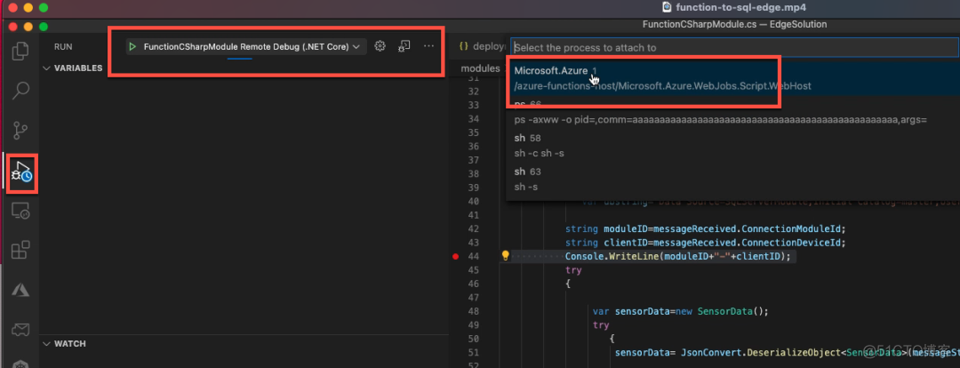 Azure IoT Edge入门（11）IoT Edge设备上的函数计算Function，使用Function写数据库_经验分享_14