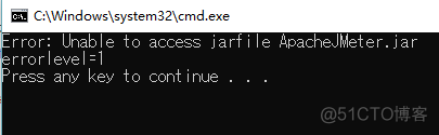 jmeter-Unable to access jarfile ApacheJMeter.jar_jmeter