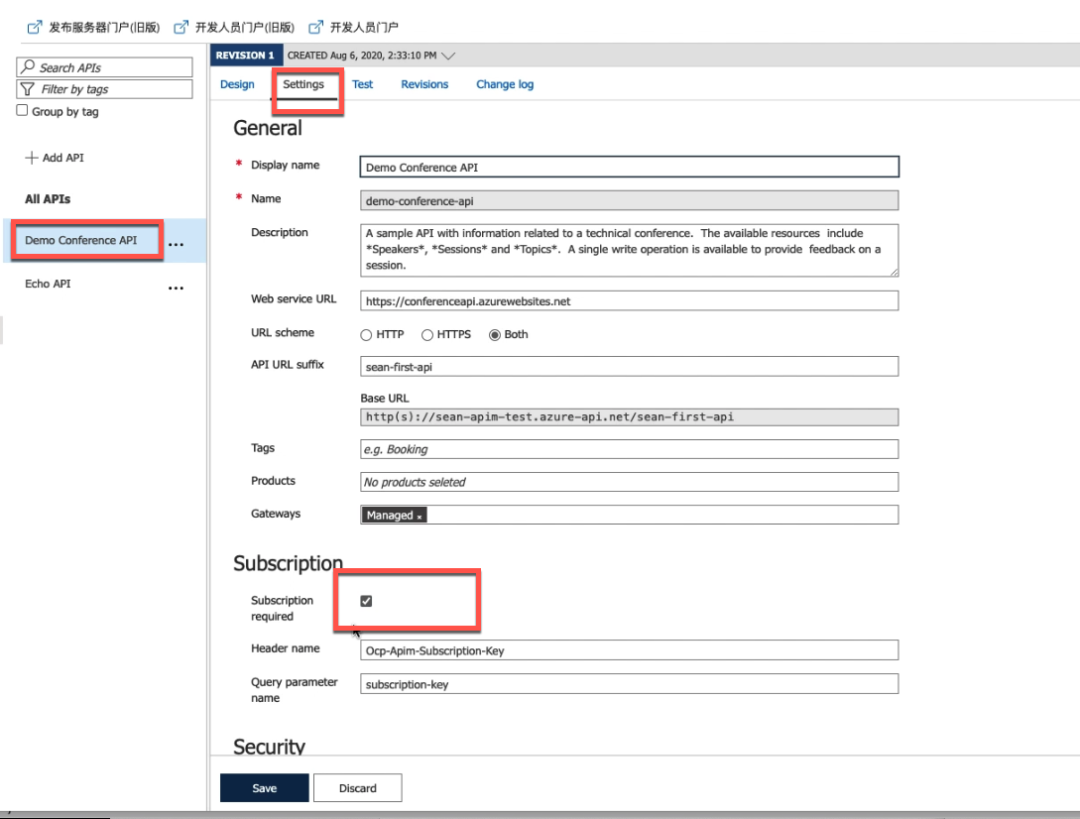 Azure API Management（1）创建Azure APIM并添加后端API_后端API_15