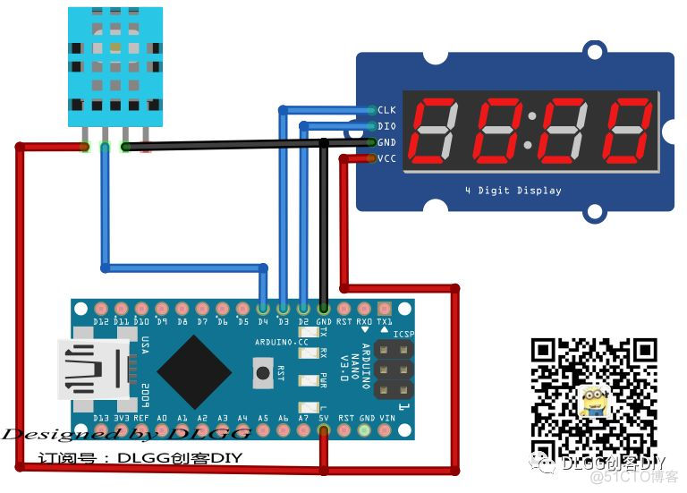 【DIY】可能是最实用最便宜的 arduino 温湿度计方案，200615整合家用声控温湿度计完整方案..._DIY学习_06