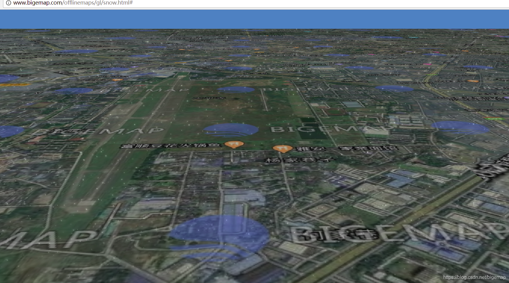 三维地图实现下雪效果源代码_三维地图