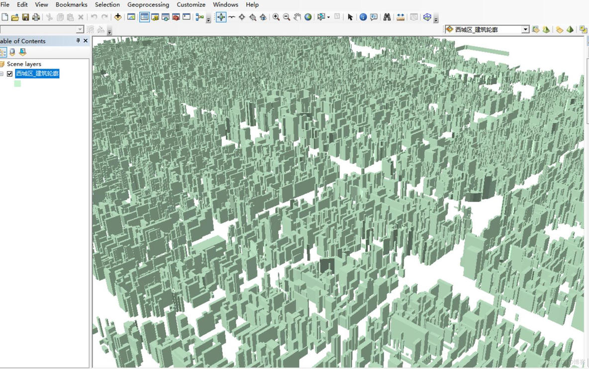 Arcscene中加载立体建筑物轮廓_BIGEMAP