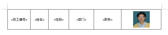 在Word连续的表格中，将几百个人按照名字自动导入照片并能统一照片的大小_邮件合并_06