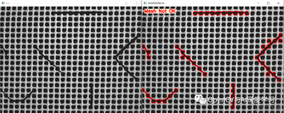 Halcon缺陷检测实例转OpenCV实现(一)  网格缺陷检测_人工智能_10