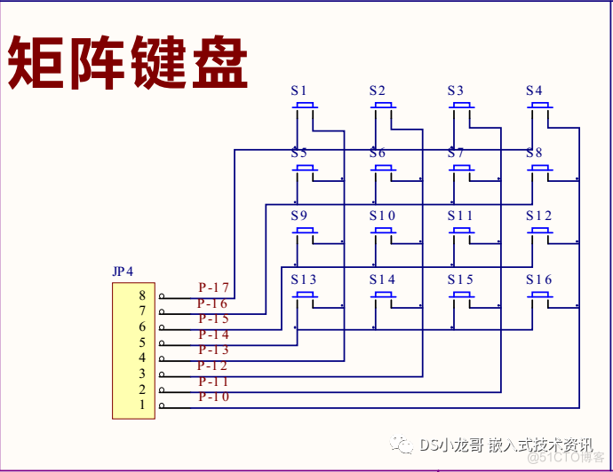 51单片机开发之矩阵键盘_java