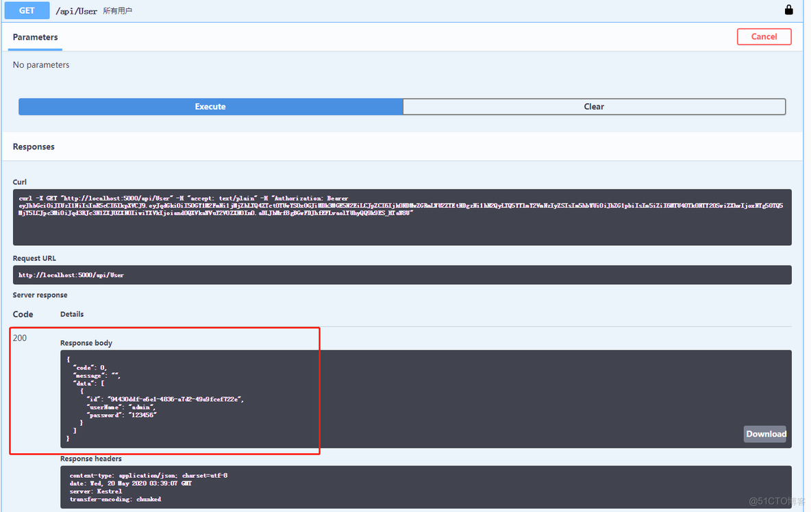 ASP.NET Core 3.1 WebApi+JWT+Swagger+EntityFrameworkCore构建REST API_.NET Core _15