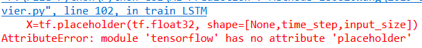 成功解决AttributeError: module tensorflow has no attribute placeholder_Tensorflow