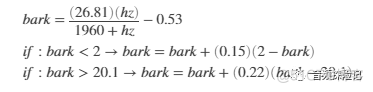 Mel、Bark以及ERB介绍_java_05