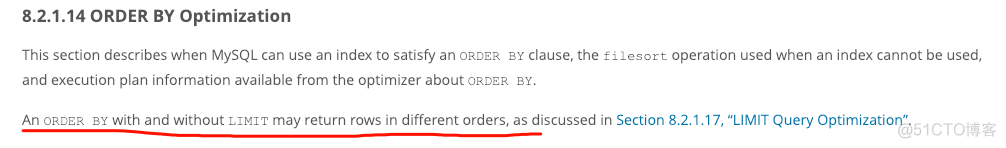 MySQL中 Order By 和 Limit 的排序问题_MySQL