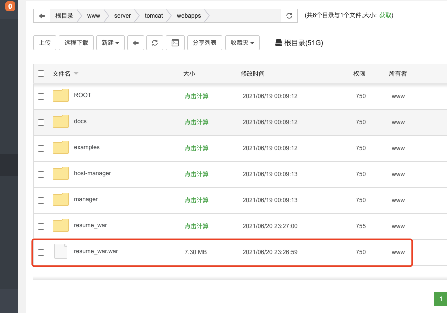 宝塔面板下Tomcat+Nginx部署JAVA WEB应用(图文)_部署JavaWeb项目_06