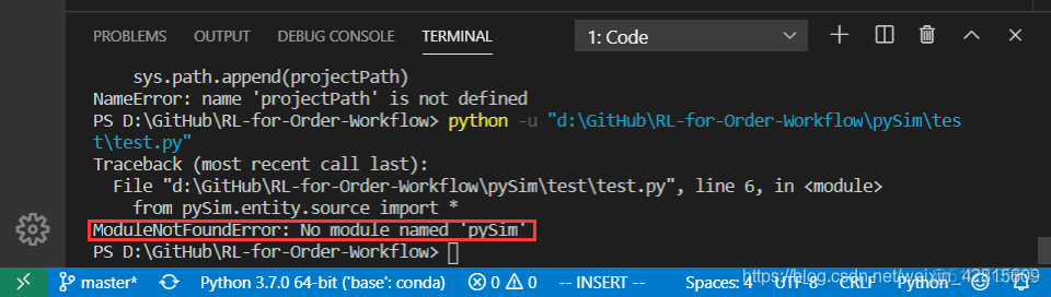 【python报错】 ModuleNotFoundError: No module named 