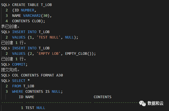 空与非空 EMPTY_LOB和NULL的区别_Java_02