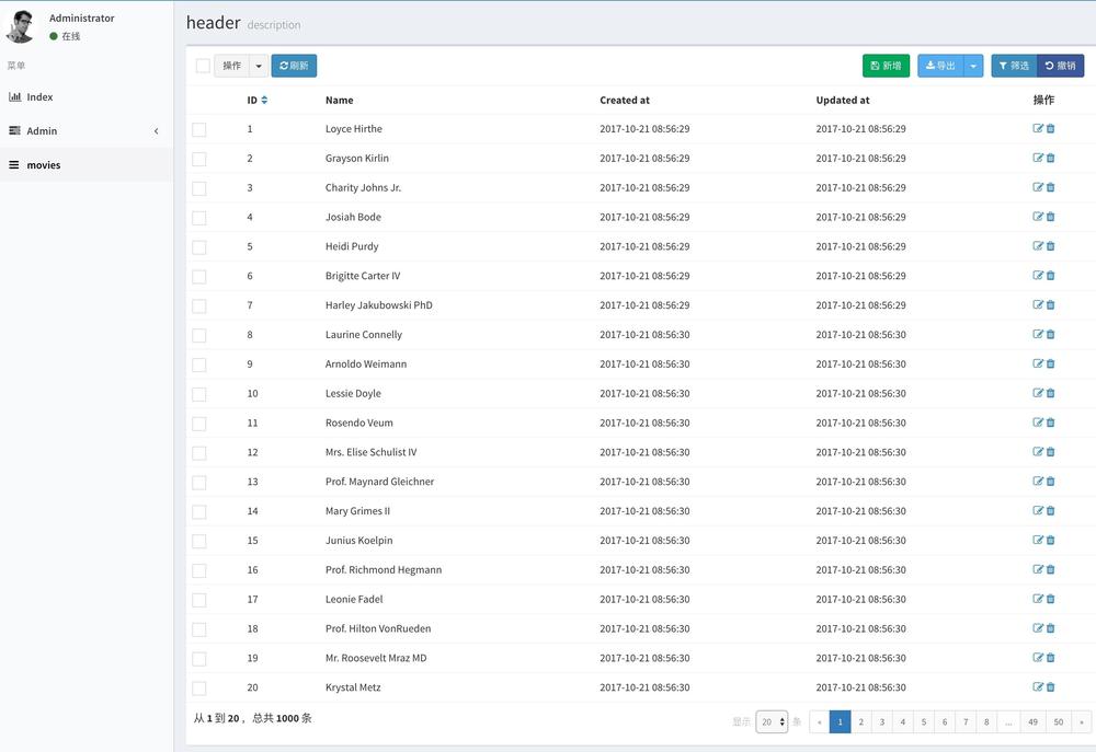 推荐一个 Laravel admin 后台管理插件_PHP_05