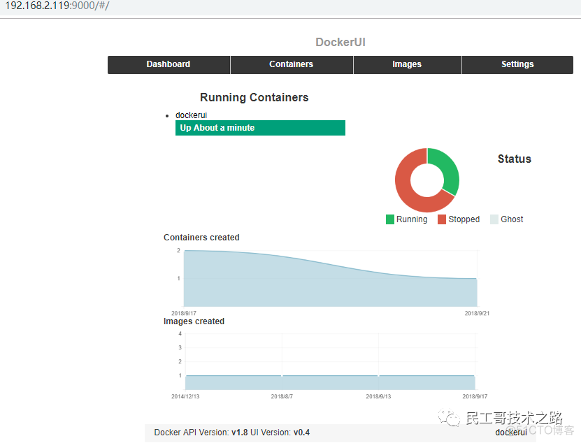 Docker 图形化管理工具使用_html_03