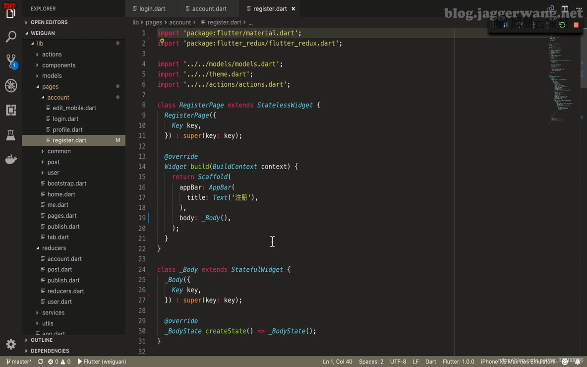 Flutter移动应用开发实战——注册_登录_退出_# flutter_24