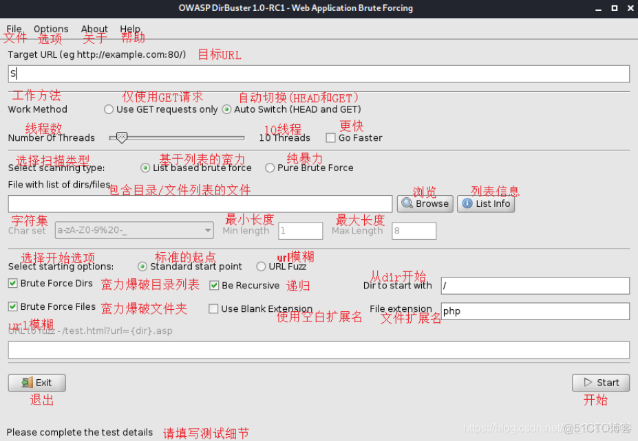 owasp——DirBuster使用及原理剖析_渗透测试_02