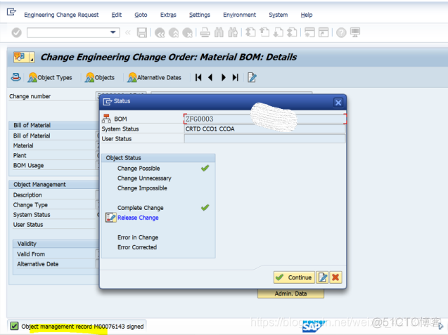 SAP PP使用ECR去修改BOM主数据_SAP文章_17