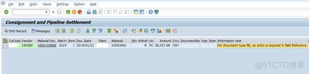 SAP MRKO Error - For document type RE, an entry is required in field Reference -_SAP文章