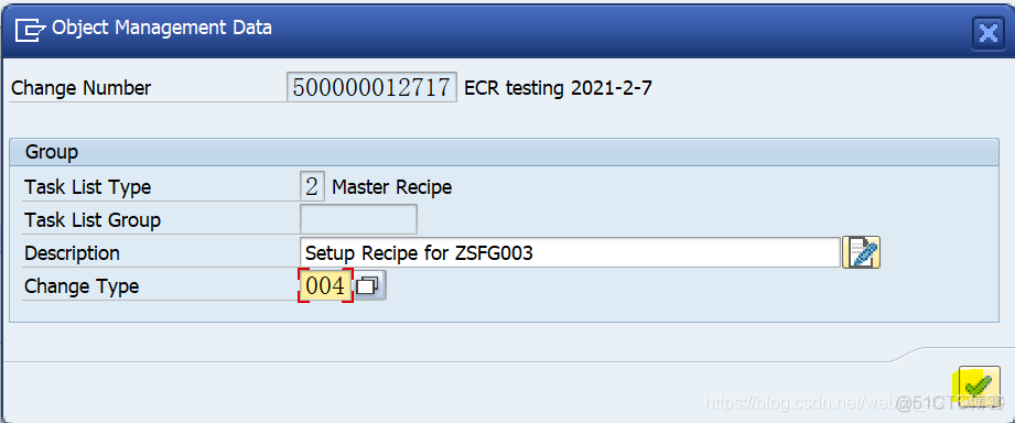 SAP PP C201使用ECR创建Recipe主数据_SAP文章_03