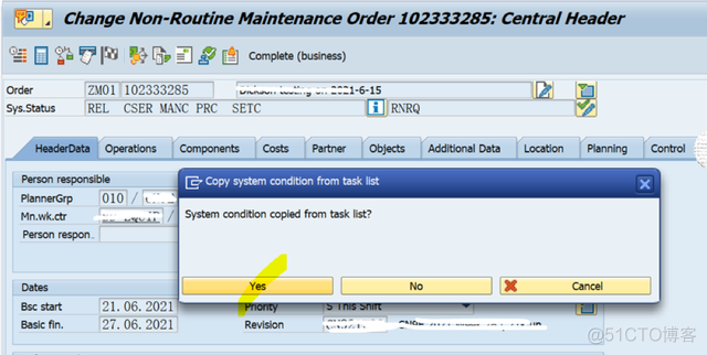 SAP PM 初级系列12 – 为维修工单关联Task List_SAP文章_03