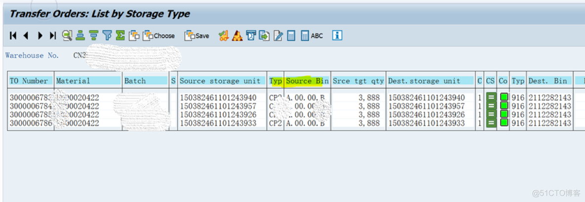 SAP WM 如何看一个交货单相关的TO是从哪些货架上拣配的？_SAP文章_03