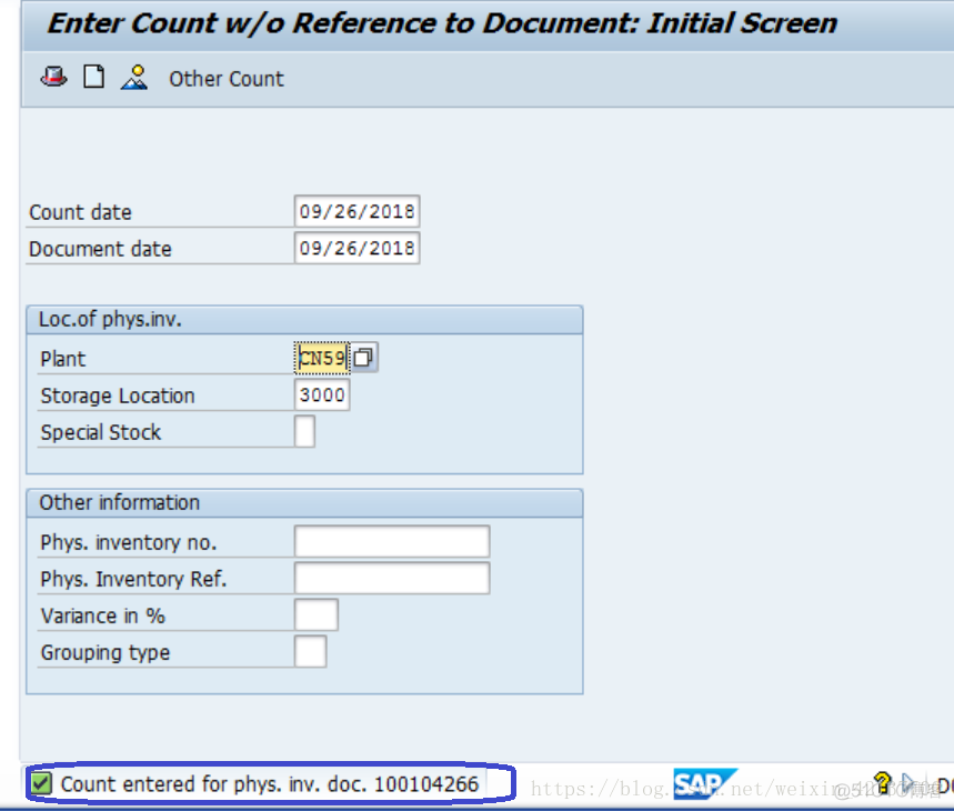 SAP MM 可以不用创建盘点凭证直接录入盘点结果？_SAP文章_03