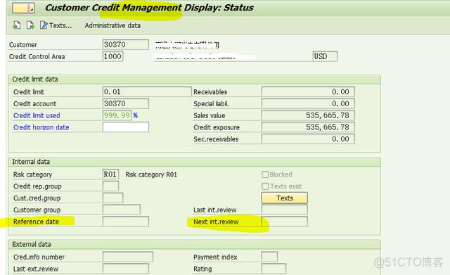 SAP SD基础知识之信用范围数据维护_SAP文章_13
