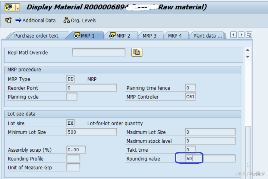 SAP MM 物料主数据MRP2 视图Rounding Value字段_SAP文章