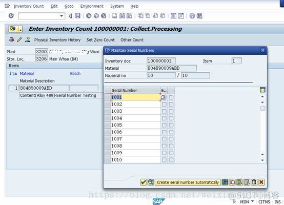 SAP MM 盘点事务中的序列号_SAP MM_06