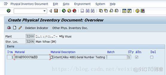 SAP MM 盘点事务中的序列号_SAP MM_03