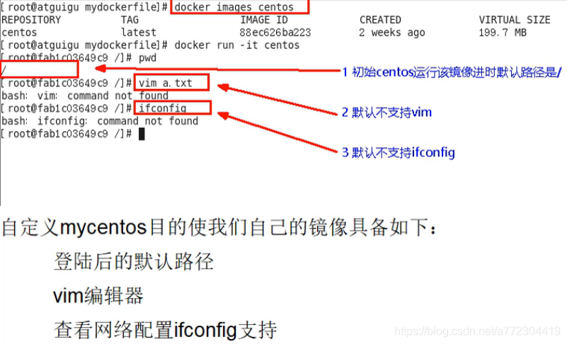 编写Dockerfile增强centos镜像：安装vim 和net-tools_docker