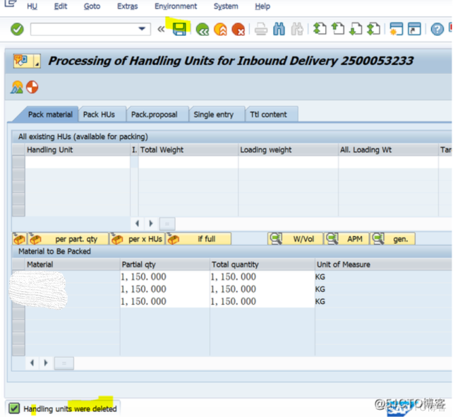 SAP QM 内向交货单包装的时候触发的检验批不能被自动取消？_SAP_04