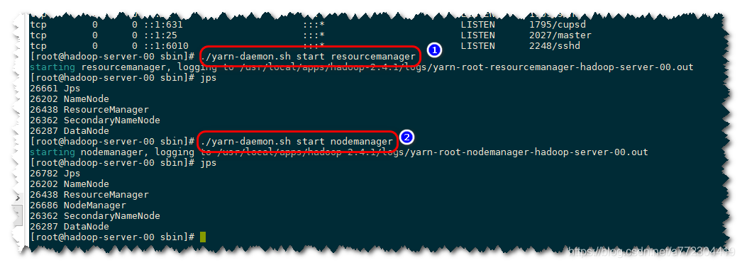 Hadoop 启动hdfs和yarn的命令_大数据_02