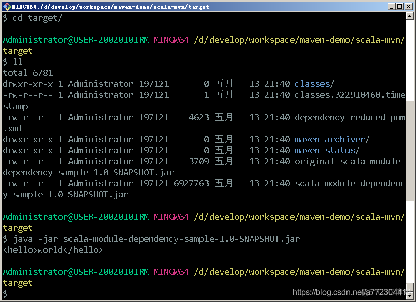 【示例】使用maven构建scala项目并打包运行_scala_02